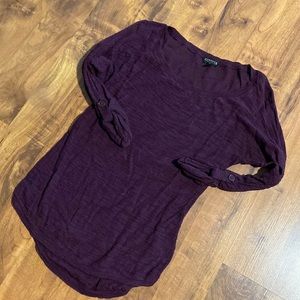 Express XS Sheer 3/4 sleeve Sweater